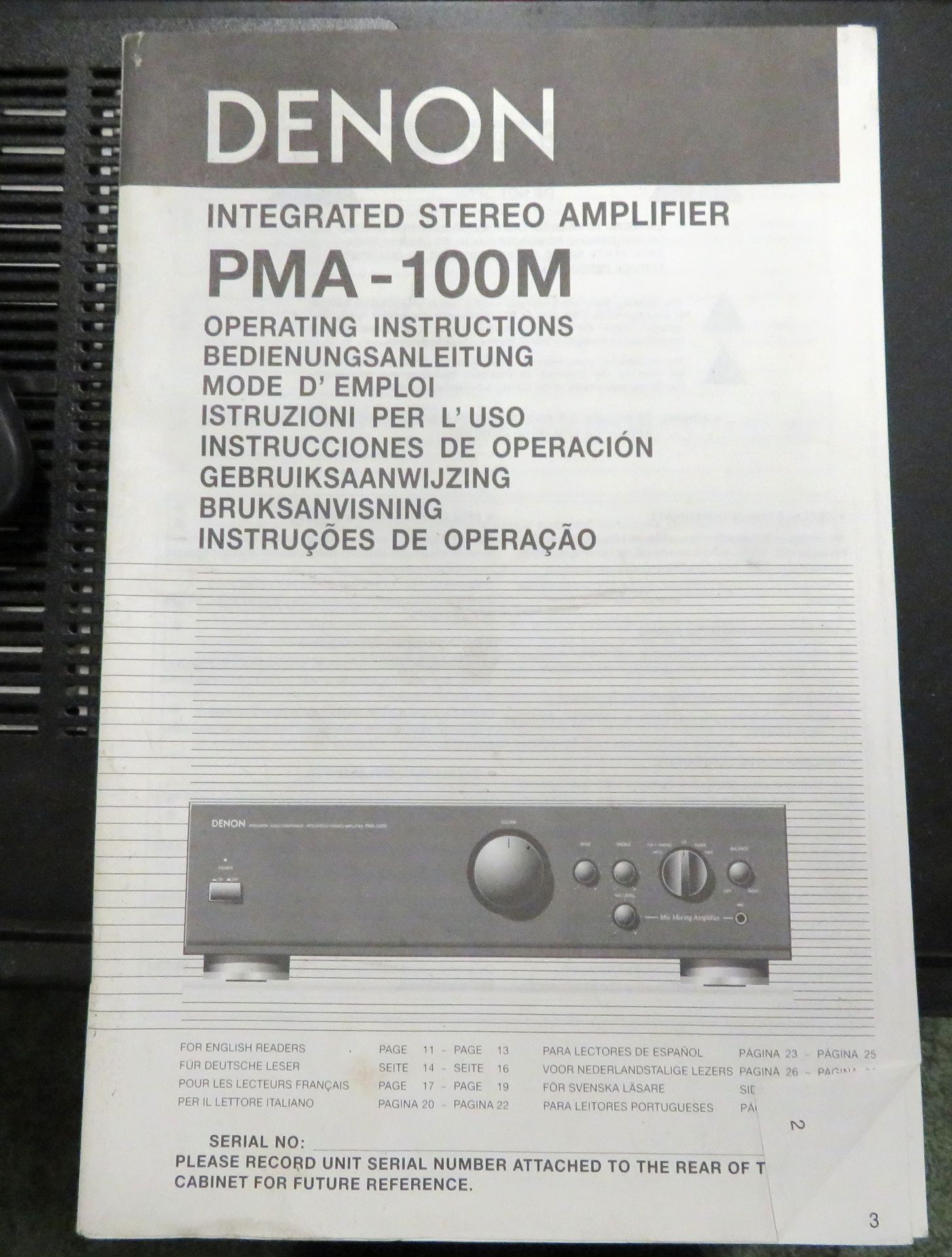 Denon PMA-100M Amplifier with Remotes. - Image 2 of 5