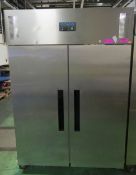Polar G594 double door fridge