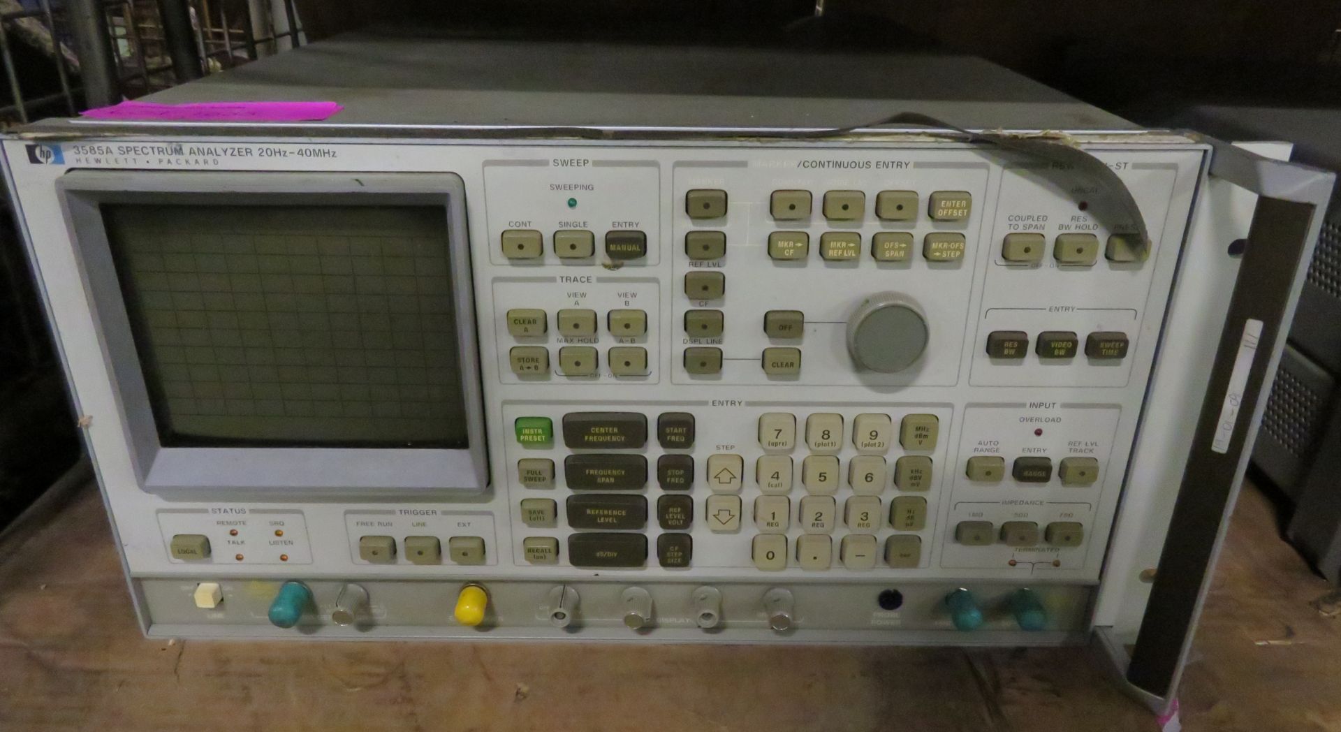 HP 3585A Spectrum Analyzer 20Hz- 40MHz