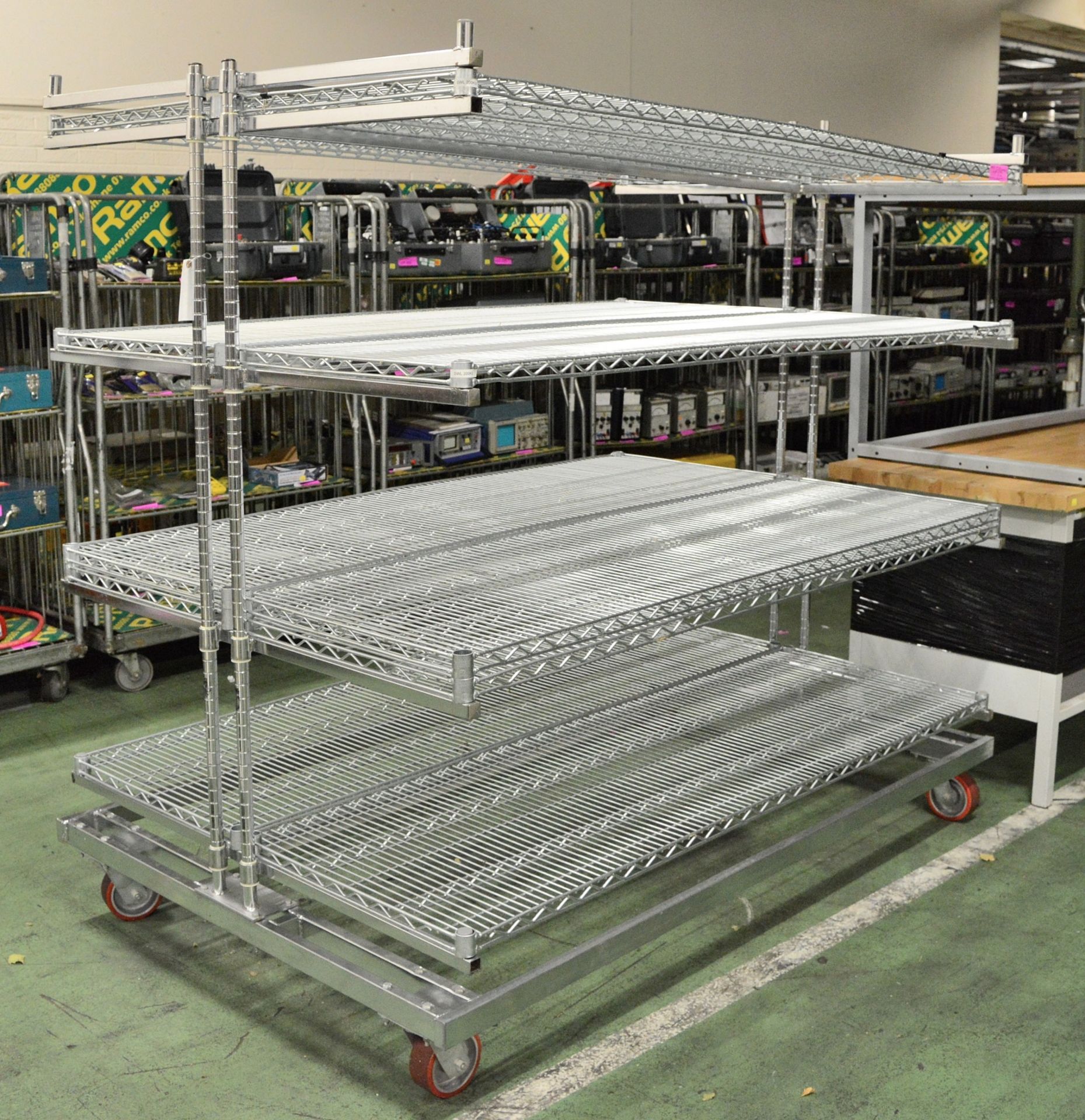 Catering Double Wire Racking Mobile L1900 x W1230 x H1760mm - Image 2 of 3