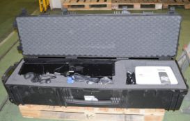 Benq LCD projectors, Yamaha YSP-900 sound projection bar in transit case