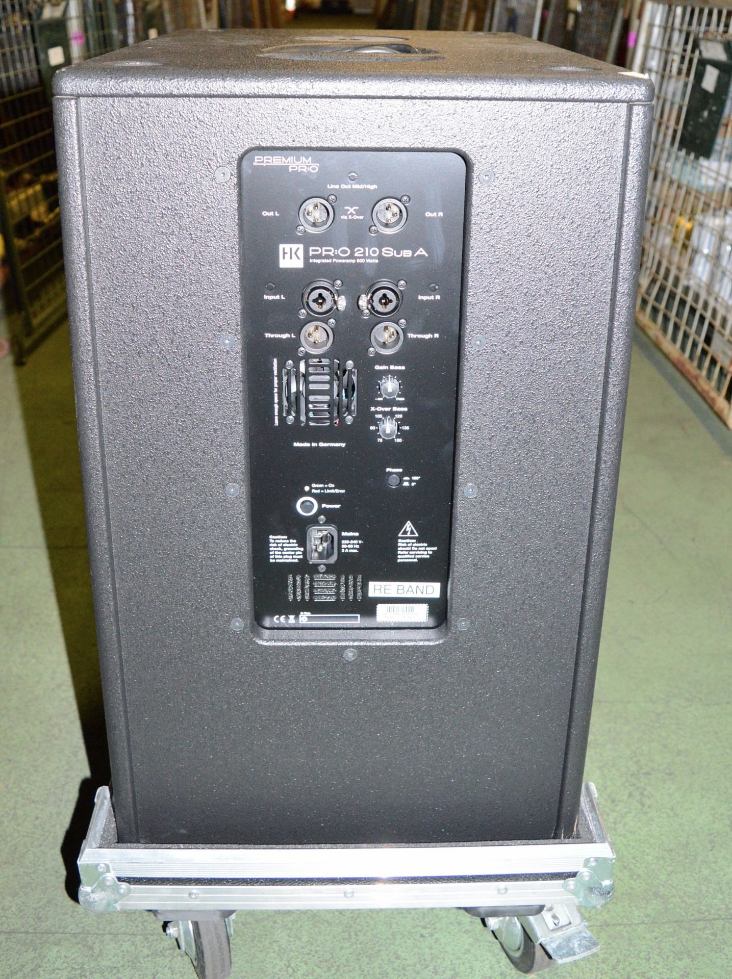 HK Audio 210 Active Sub Speaker In Case - Image 2 of 2