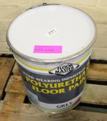 Floor master hard wearing polyurethane floor paint grey - 20 ltr