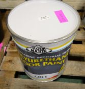 Floor master hard wearing polyurethane floor paint grey - 20 ltr