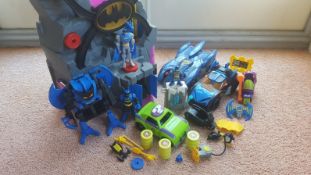 Batman figures, cars and Batcave child toys