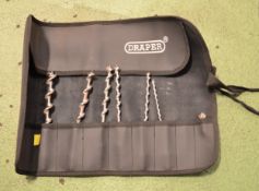 Small Auger Bit Set With Roll Pouch