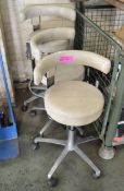 3x Revolving Dental Stools