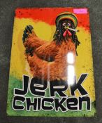 Jerk Chicken tin sign