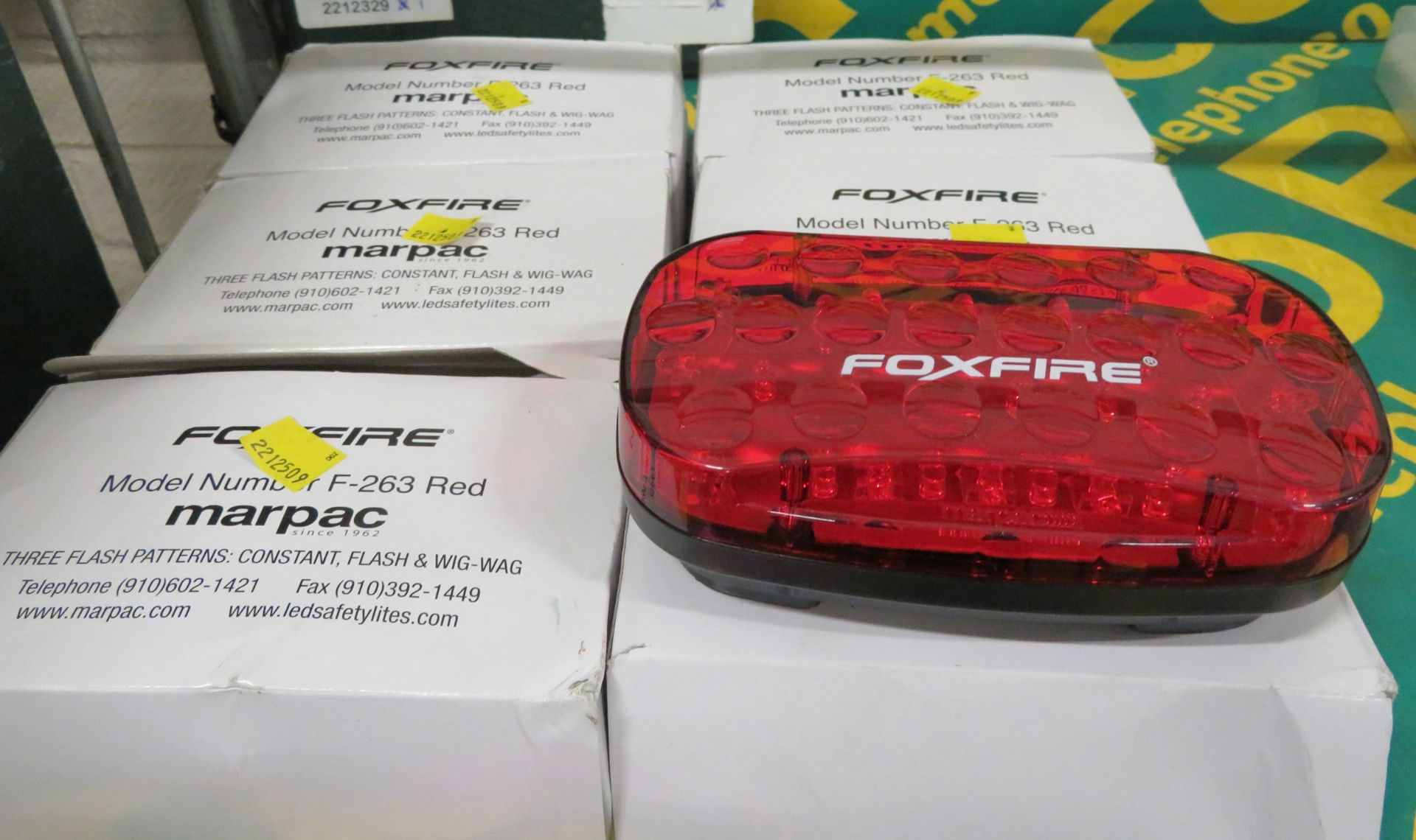 6x Foxfire Self-Surporting Lights Model F-263 Red