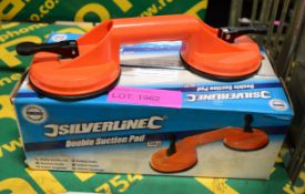 2x SIlverline double suctionpads