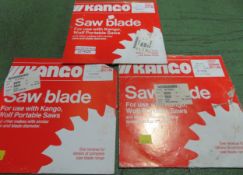 3x Kango Blades Circular Saw 235mm Dia