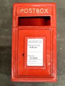Replica postbox red