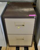 2 Drawer Filing Cabinet L 470 x W 620 x H 710mm