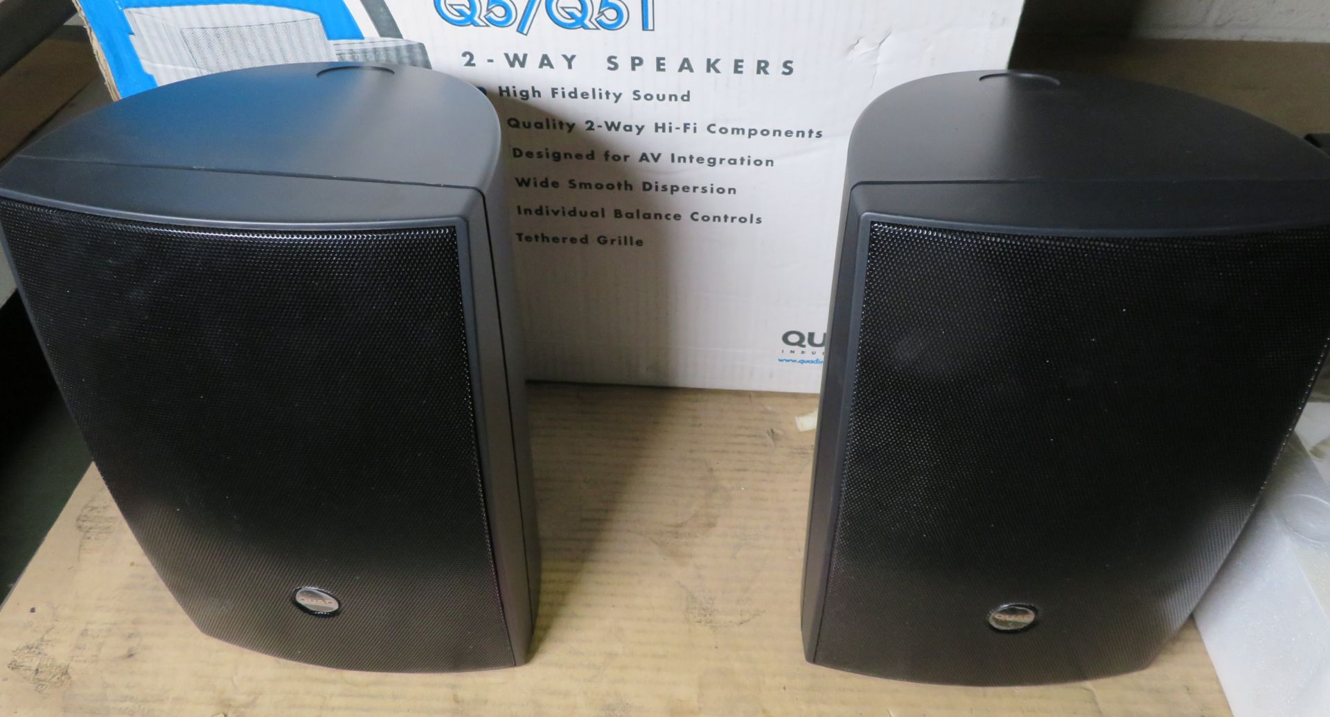 Quad Concourse Q5-B 2 way Speakers X2