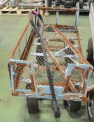 Mesh Sided Metal Hand Cart - as spares