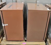 2x 2 door display fridges