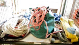 Various Lifting Gear, Strops, Snatch Block, Rope