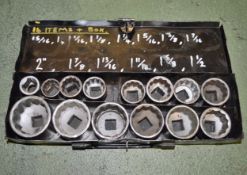 Socket Set Imperial 3/4 inch