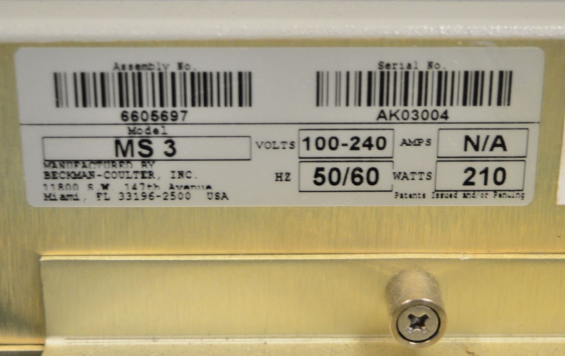 Beckman MS3 Multisizer Counter Unit - Image 3 of 4