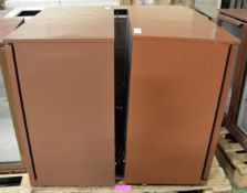 2x 2 door display fridges