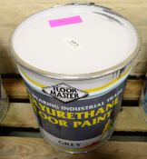 Floor master hard wearing polyurethane floor paint grey - 20 ltr