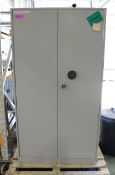 6ft x 3ft 2 door cabinet electronic lock - combination unknown