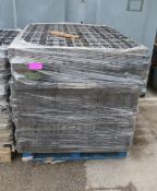 Pallet of plastic ground protection sections