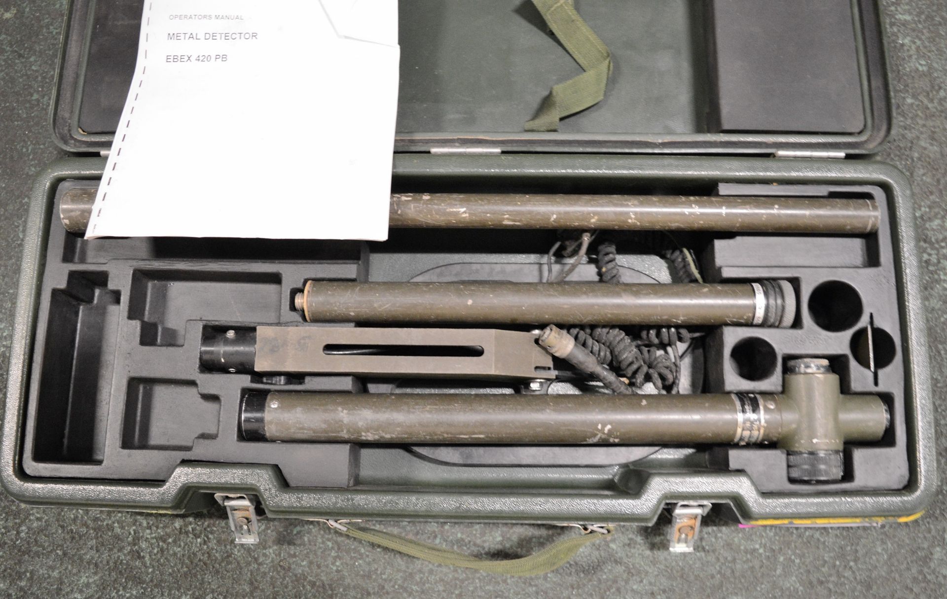 Binger Metal detector EBEX 420PB in case - incomplete - Image 4 of 4