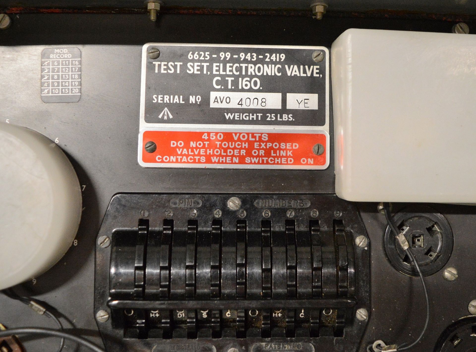 AVO C.T.160 Electronic Valve Tube Test Set - Image 3 of 3