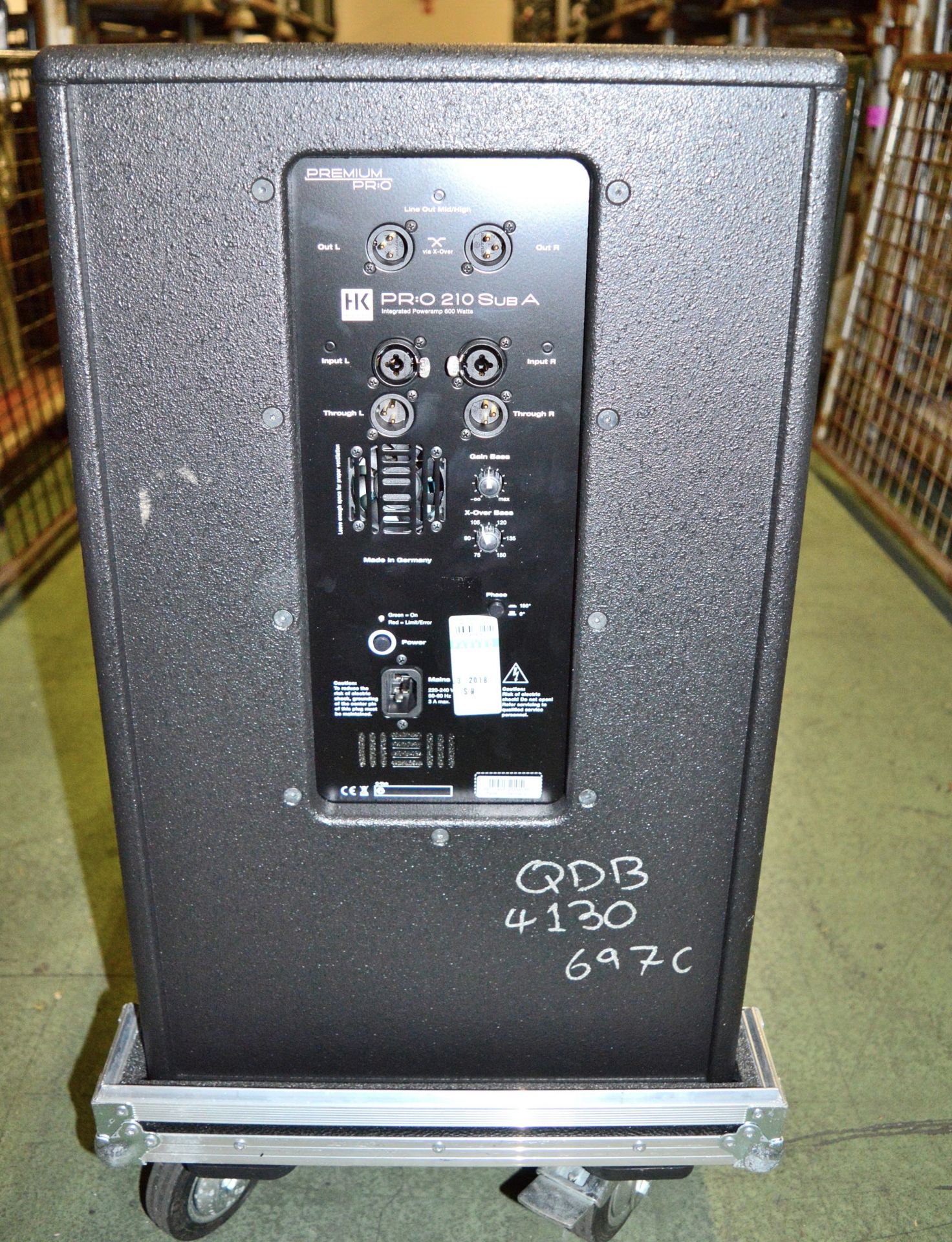 HK Audio 210 Active Sub Speaker In Case - Image 4 of 4