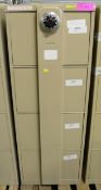 4 Drawer Combination Lock Filing Cabinet L 470 x W 620 x H 1320mm