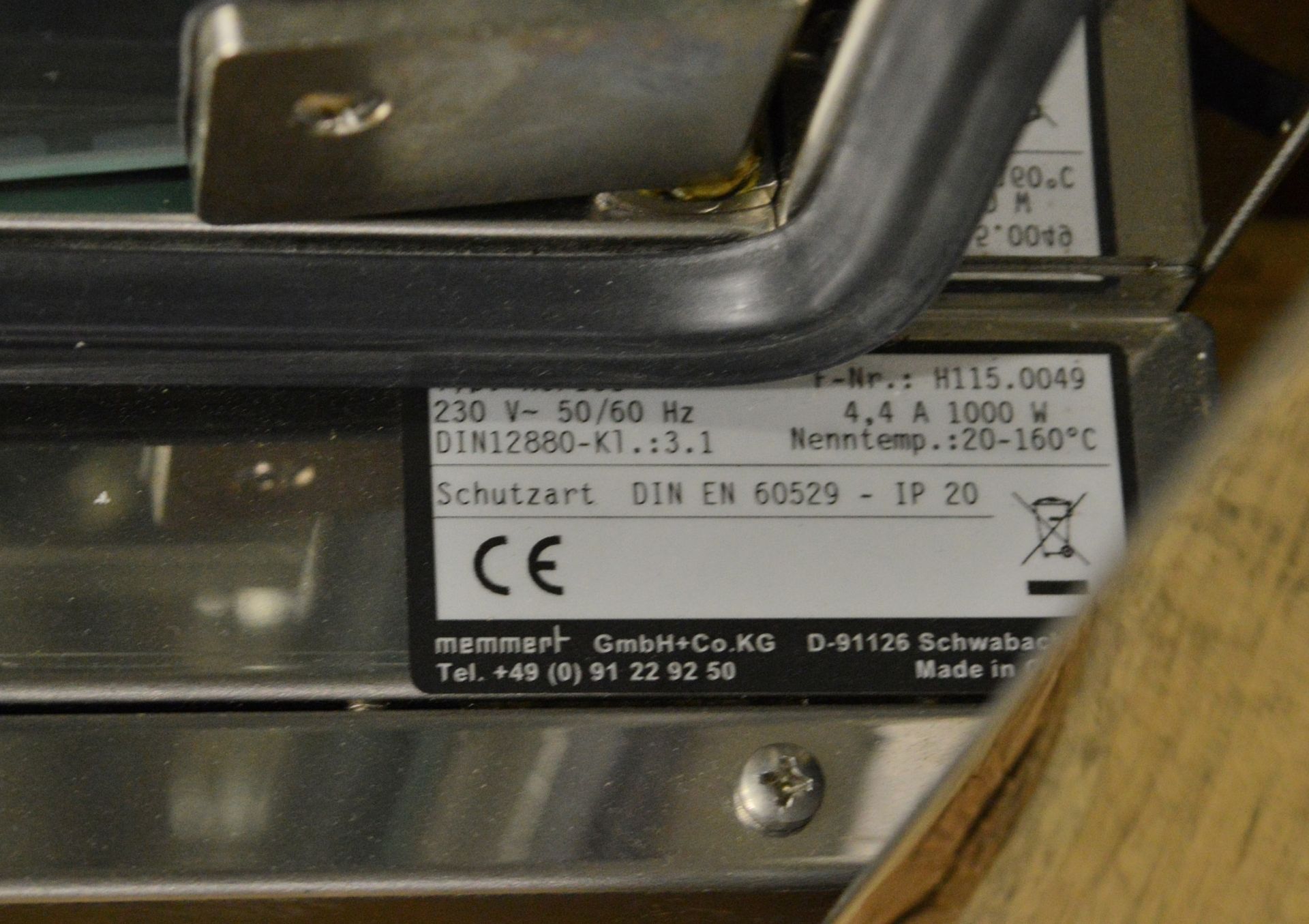 Memmert HCP108 Laboratory Oven 20-160c 230v - Image 5 of 5