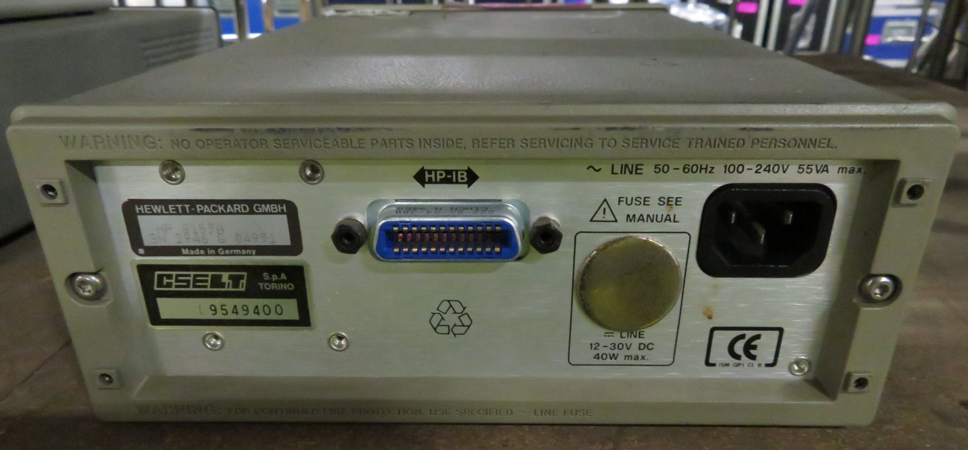 HP 8153A Lightwave mulitmeter - missing plug in module - Image 3 of 3
