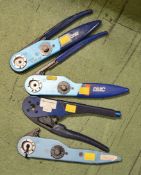 3x Various Crimping Tools M22520/1-01