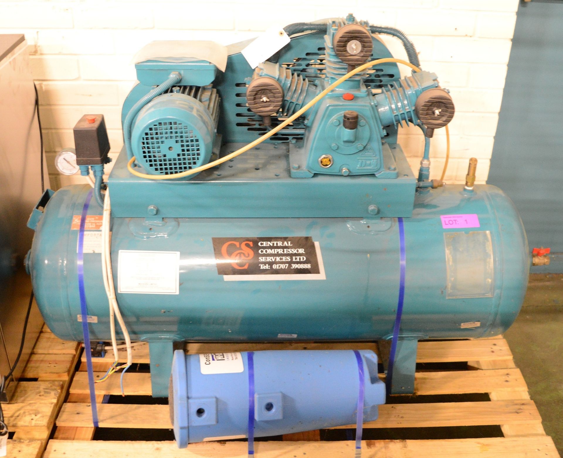 Cental Air Compressor BN Se 286 PT1 150psi 50 Litre Tank