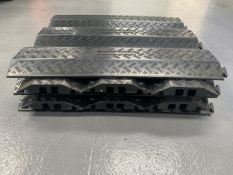 15 x Rubber 2 Channel Cable Ramp Sections (92)