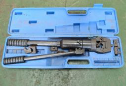 Heavy Duty Hydraulic Cable Clamping Tool in Case.