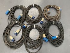 6 x 32A Single Phase H07 Cables (30m x 3, 25m x 3) (71)