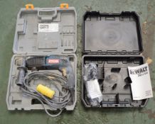 Ryobi ERH650V Rotary Hammer Drill & DeWalt Empty Drill Case.