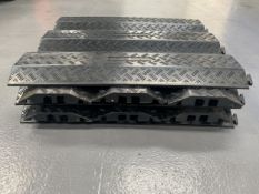 15 x Rubber 2 Channel Cable Ramp Sections (93)