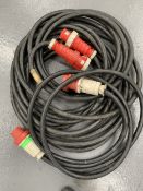 2 x 63A 3ph H07 5 Pin Cables (24.5m & 4.5m) (77)