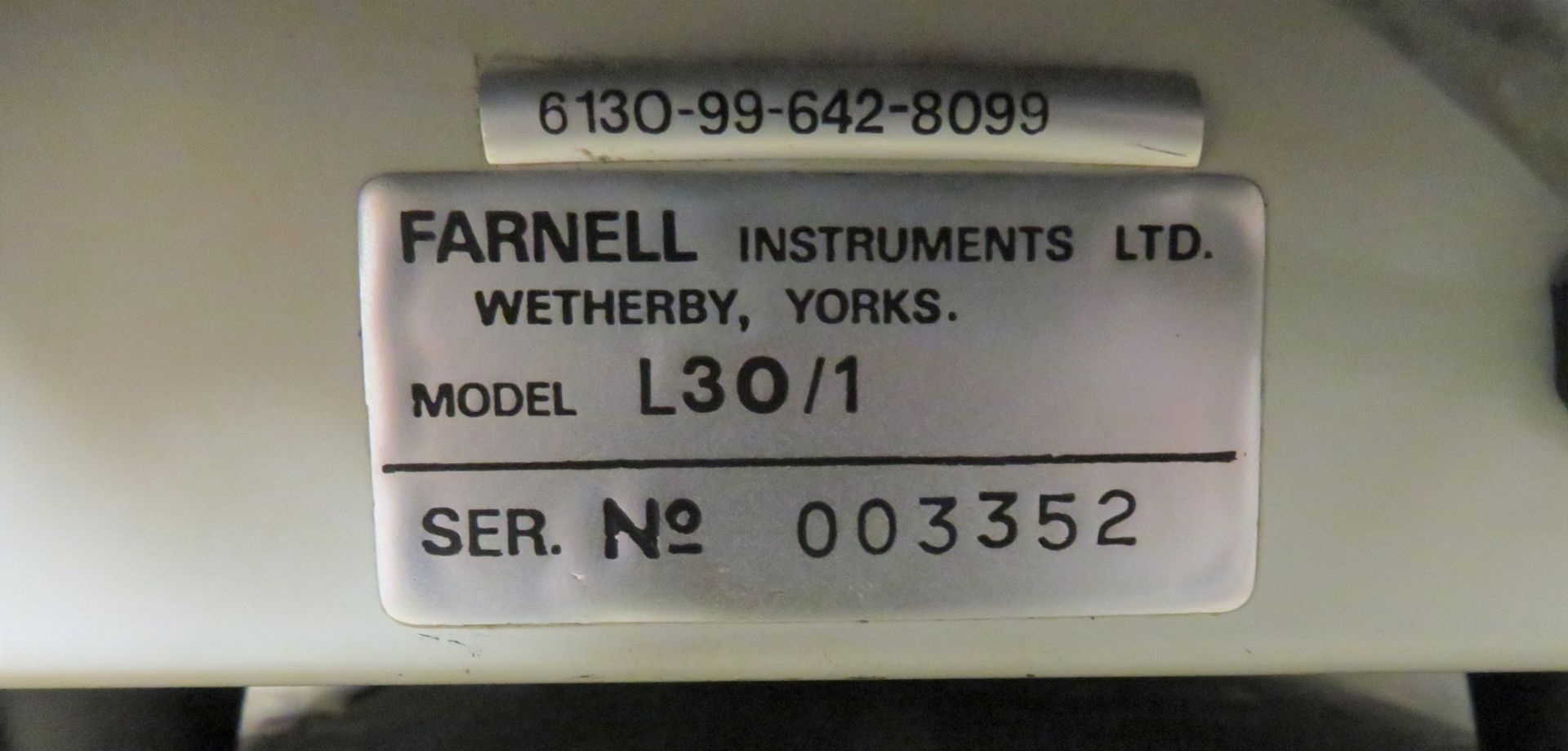 Farnell Instruments Ltd Stabilised Power Supply 30V. - Image 3 of 3