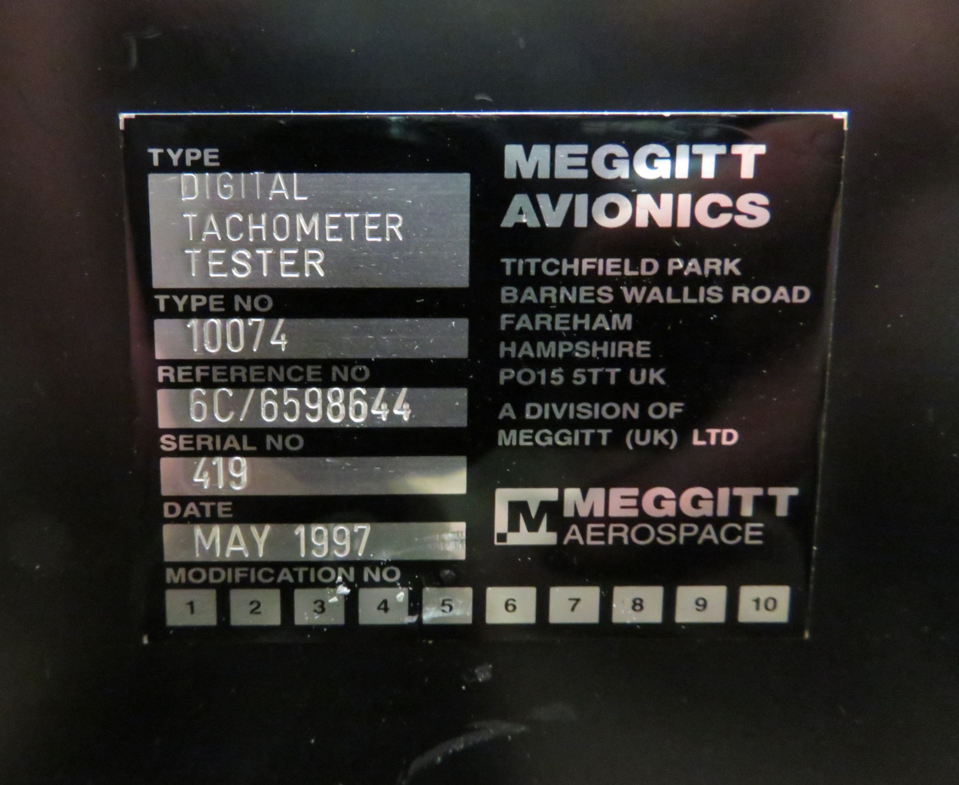 Digital Tachometer Tester Model Number 10074 & Duel Tachometer TS Model Number 10101 - Image 5 of 9