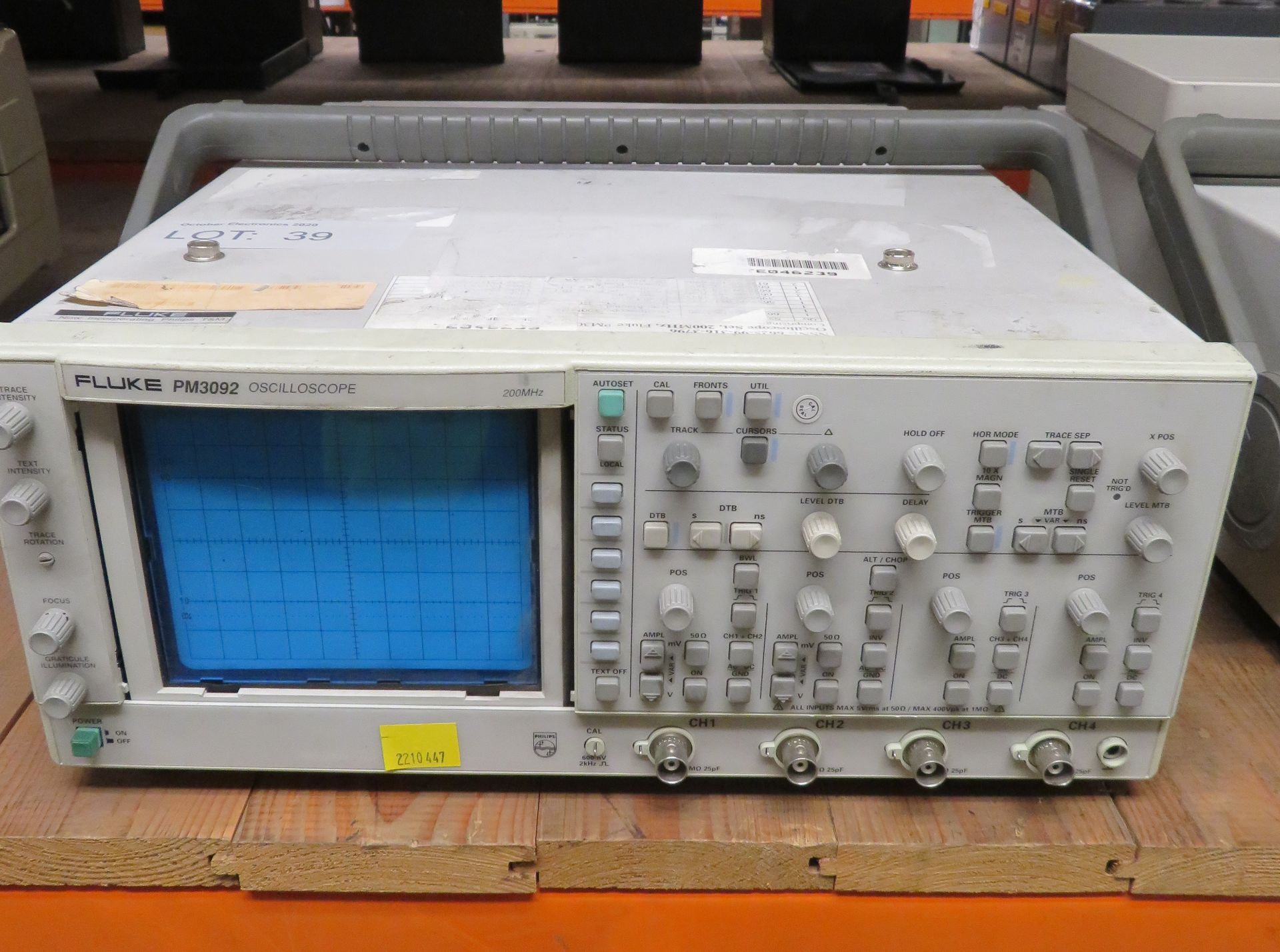 Fluke Oscilloscope Set 200MHz PM3092/004M.