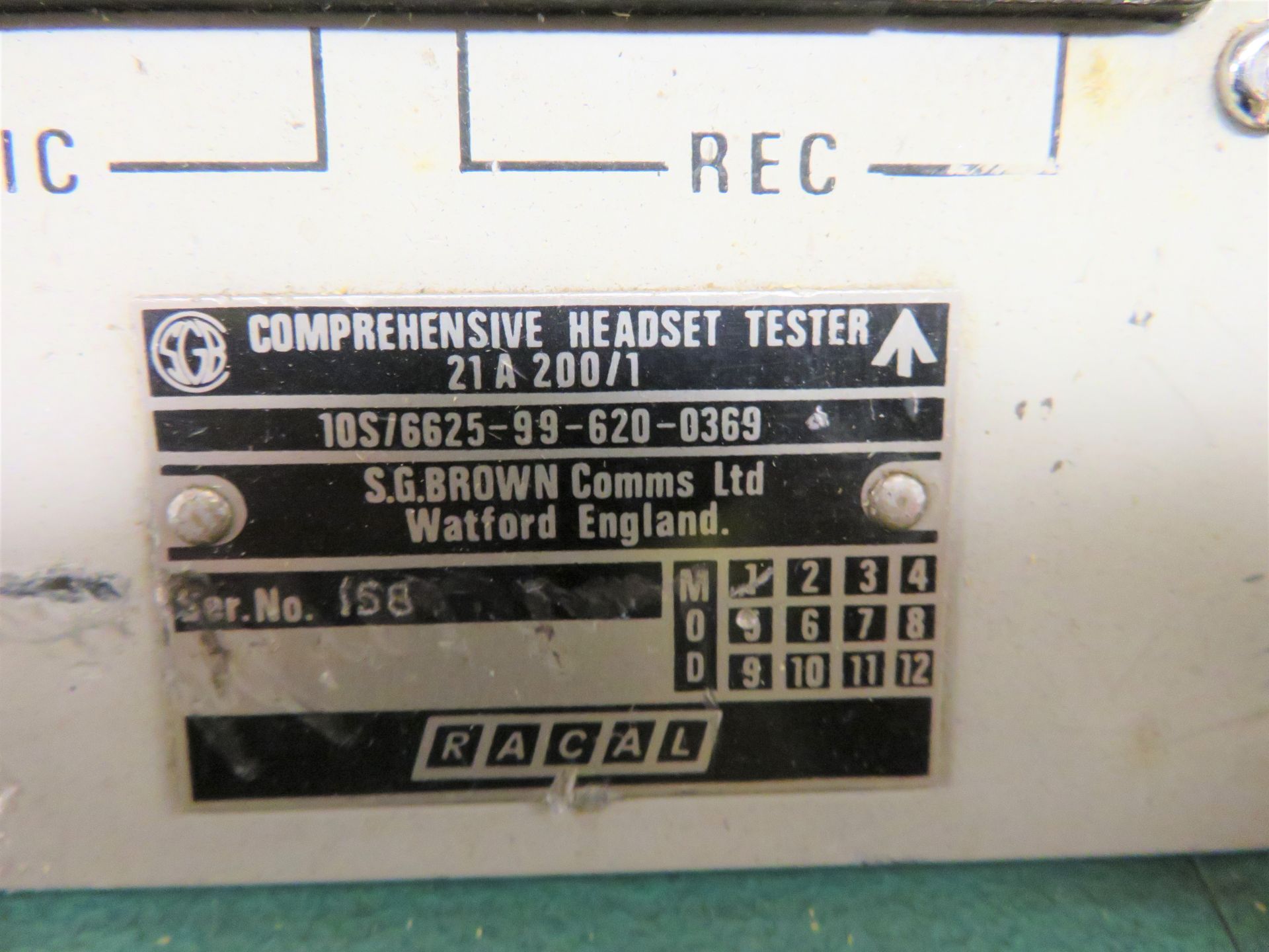 Racal Acoustics Ltd Comprehensive Headset Tester. - Image 4 of 4