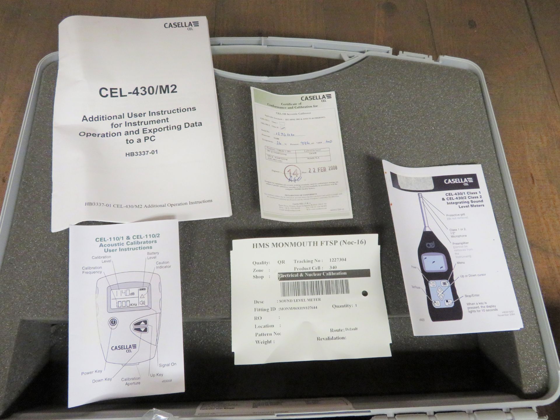 Casella Cel 110/1 & CEL 110/2 Acoustic Calibrators. - Image 3 of 3