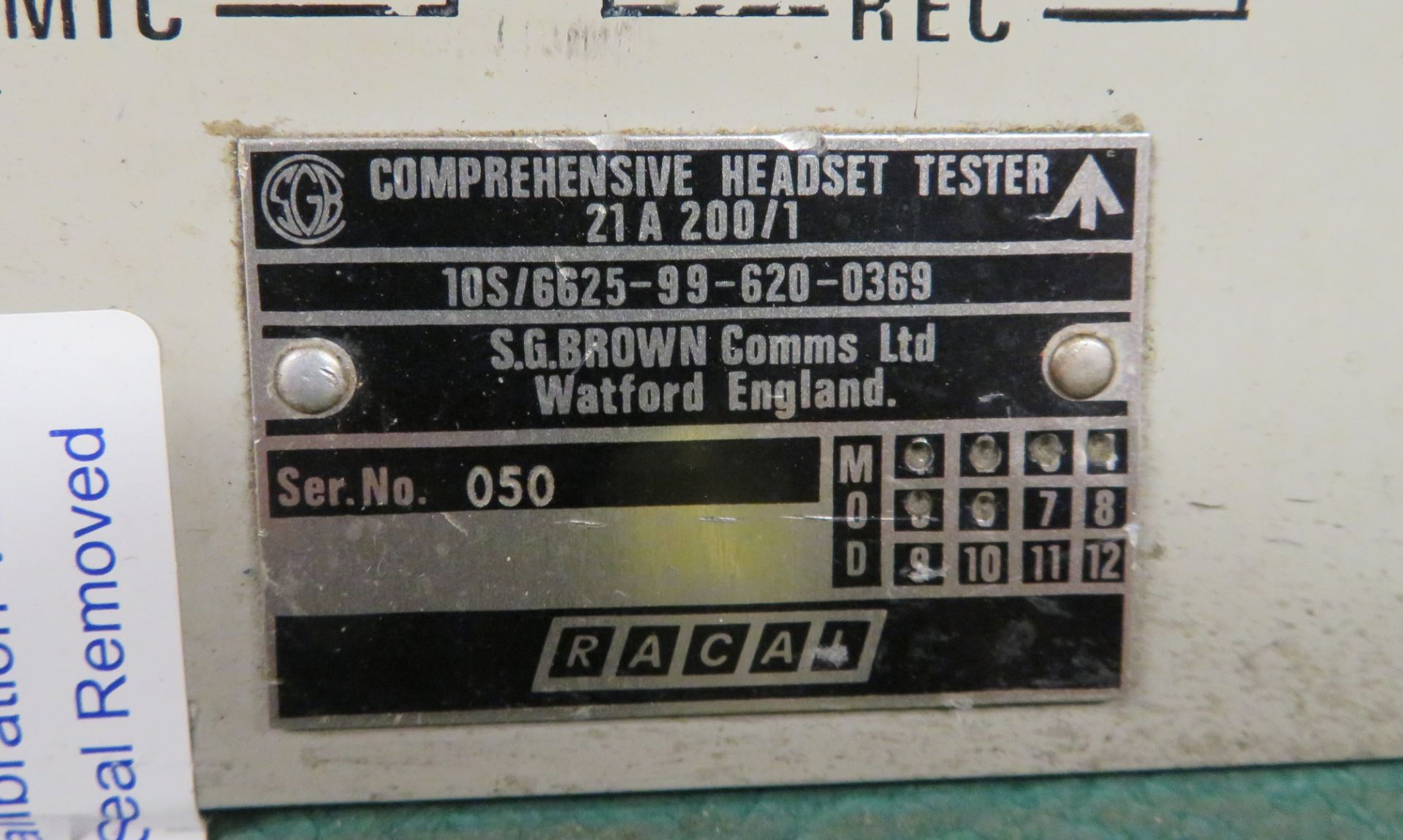 Racal Acoustics Ltd Comprehensive Headset Tester. - Image 4 of 4