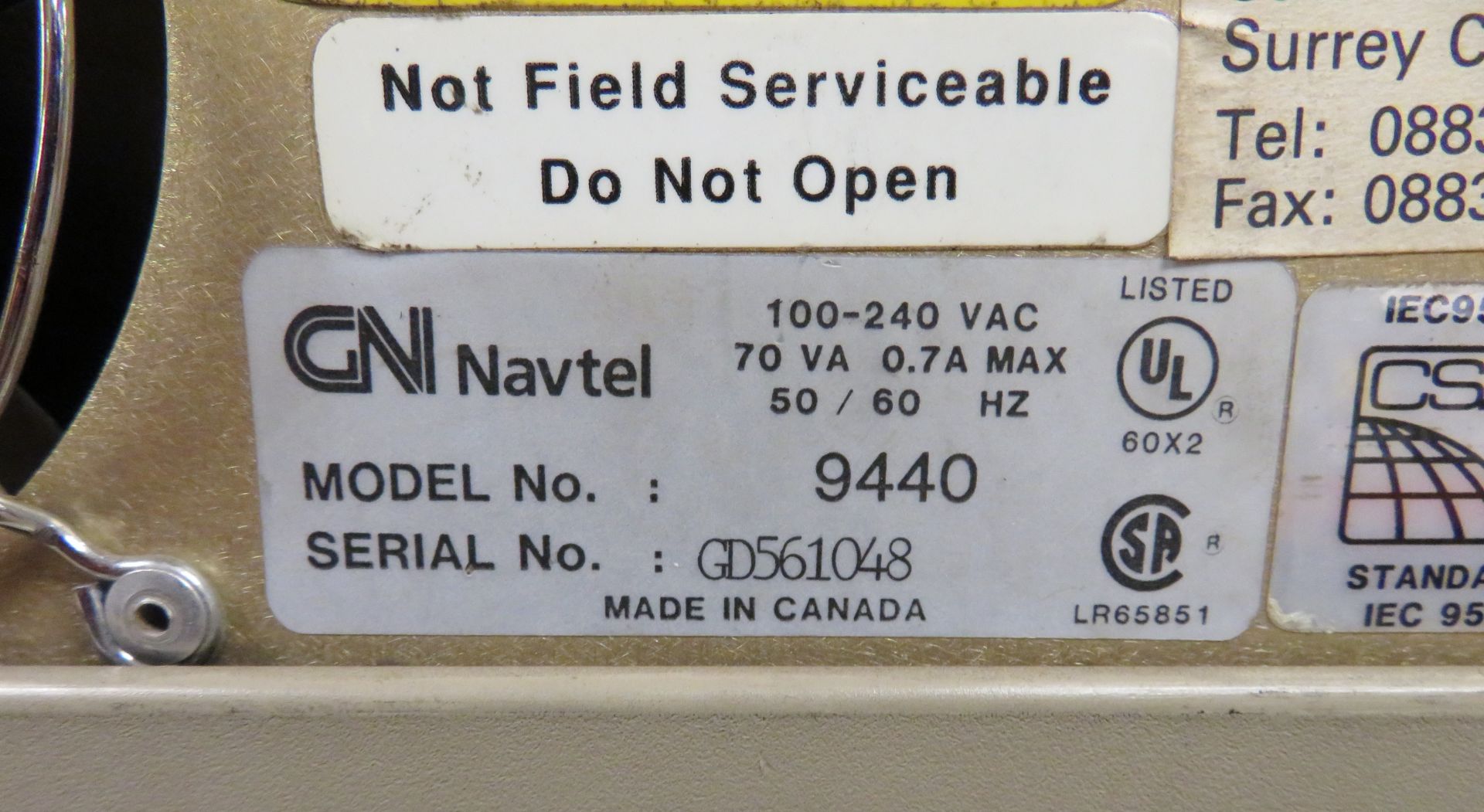 GN Navtel 9440 Protocol Analyzer. - Image 6 of 9