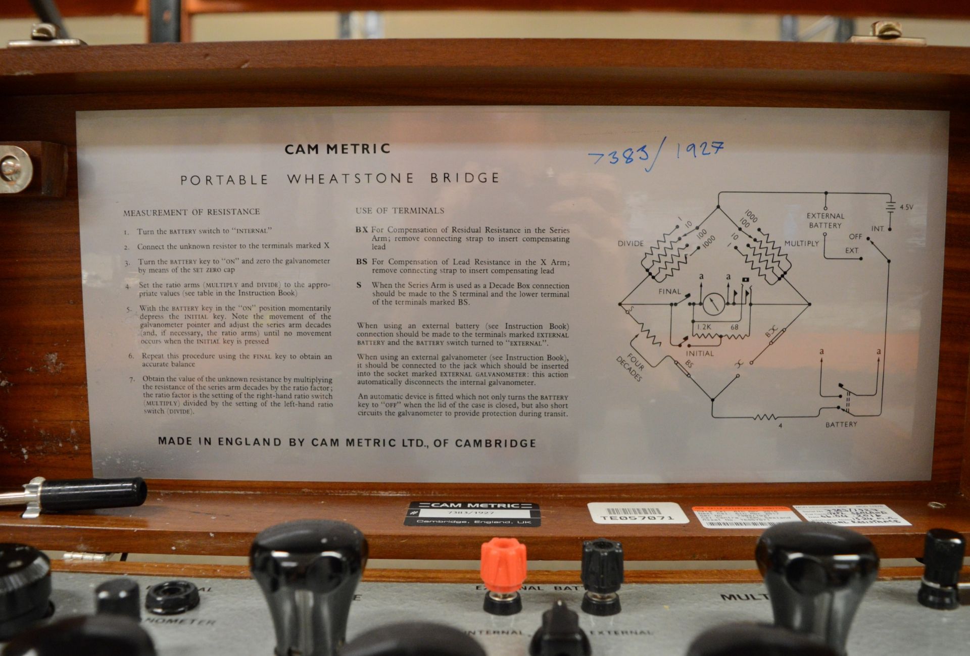 Cam Metric portable wheatsone bridge - Image 2 of 4