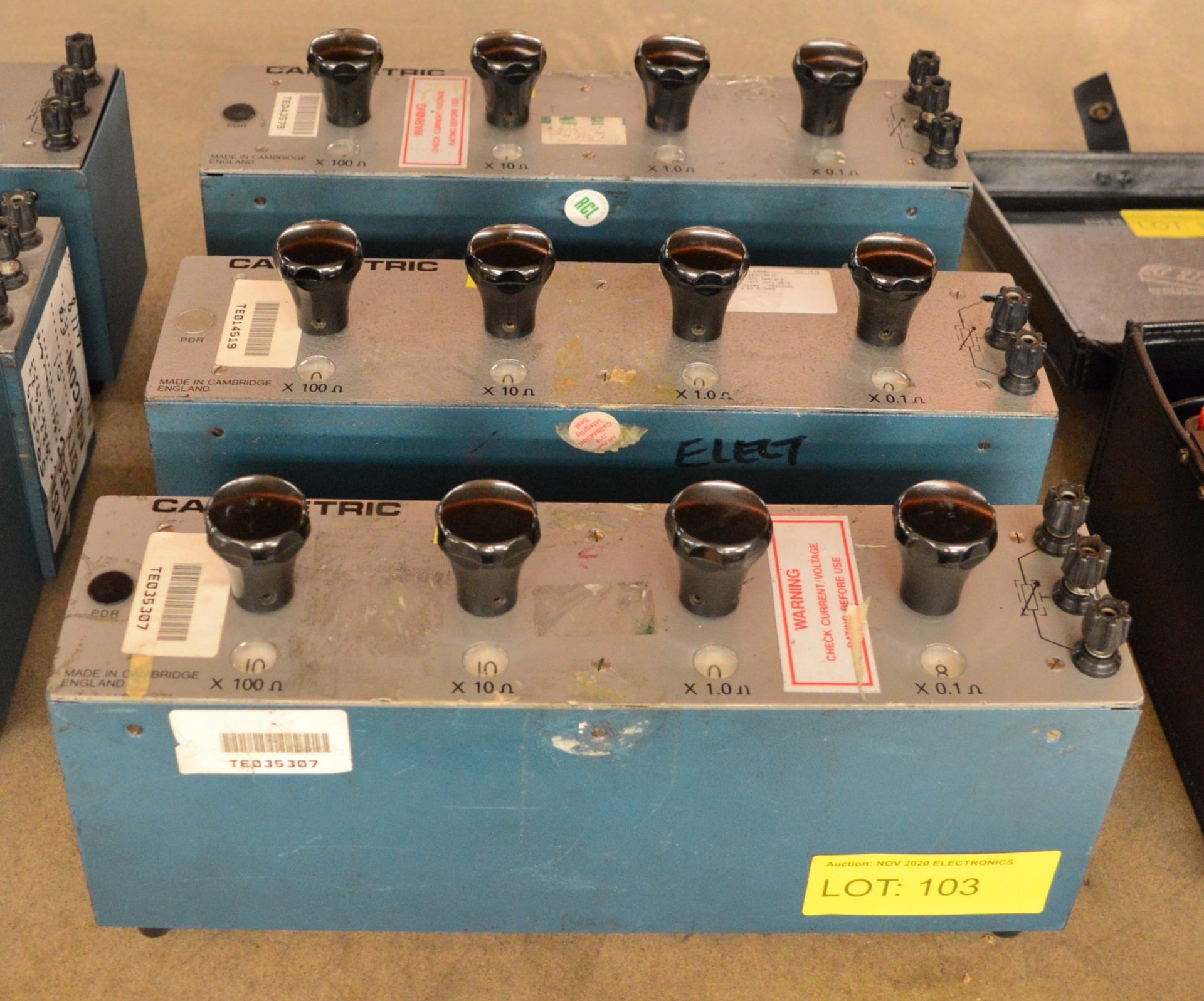 3x Cammetric resistance testers